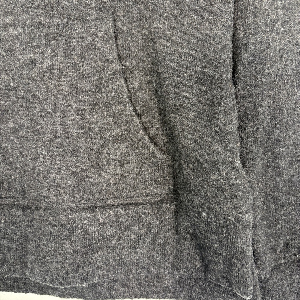 Saucony Womens Hoodie Sz M Charcoal Gray Wool Blend Running Pullover Sa81390-Bk View 2